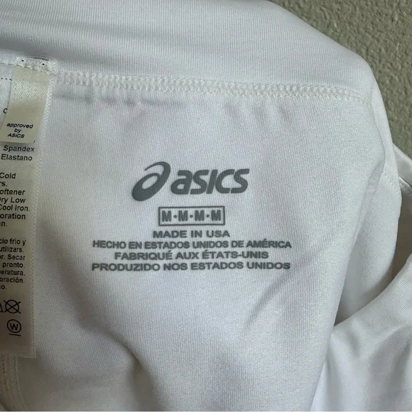 Asics White Tennis Mini Skirt Women’s Size Medium Athletic Wear - Picture 6 of 8
